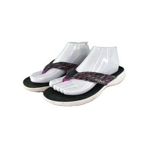 Vionic Womens Kapel Sandals US 8 Thong Slide Flip Flop Purple Comfort Shoes